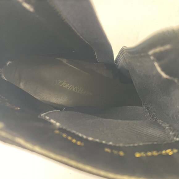 St. John's Bay Rae Square Toe Ankle Boots Shoes Black Y2K - Picture 10 of 10